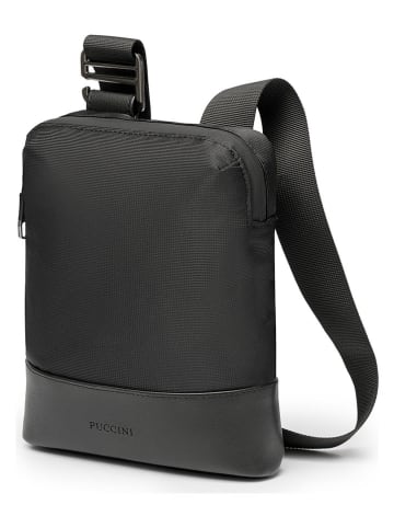 Puccini Umhängetasche "Casual" in Schwarz - (B)21 x (H)18 x (T)3 cm