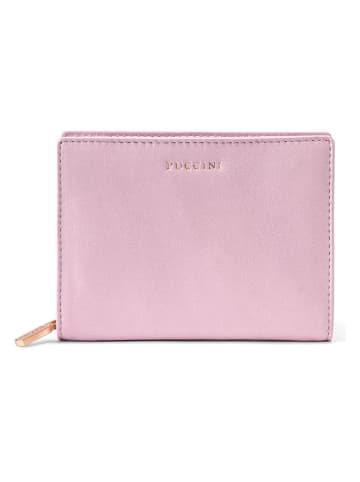 Puccini Leder-Geldbörse "Zen" in Rosa - (B)13 x (H)10 x (T)2 cm