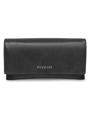 Puccini Brillenetui "Fashion" in Schwarz - (B)17 x (H)9 x (T)5 cm