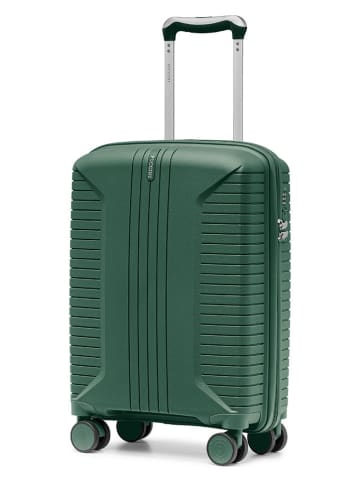 Puccini Walizka "Berlin" w kolorze zielonym - 38 x 54 x 22 cm