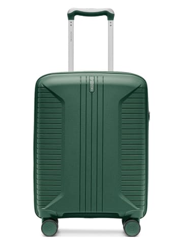 Puccini Hardcase-Trolley "Berlin" in Grün - (B)38 x (H)54 x (T)22 cm