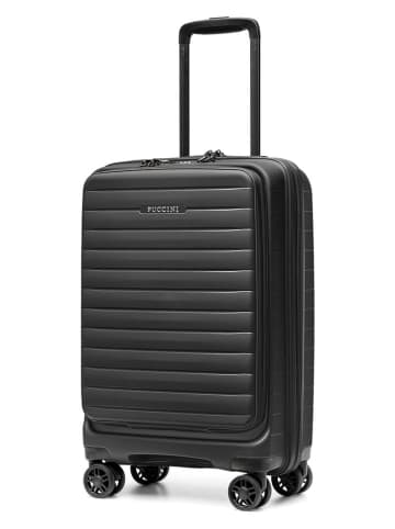 Puccini Walizka "Seoul" w kolorze czarnym - 36 x 56 x 21 cm