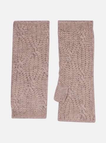 Perfect Cashmere Kaschmir-Armstulpen "Bale" in Hellbraun