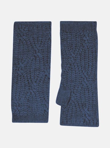 Perfect Cashmere Kaschmir-Armstulpen "Bale" in Dunkelblau