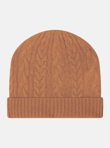 Perfect Cashmere Kaszmirowa czapka "Cleo" w kolorze jasnobrązowym