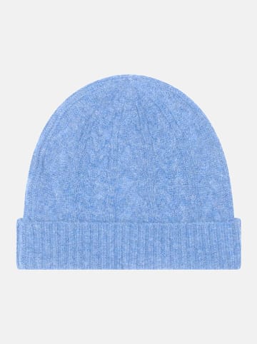 Perfect Cashmere Kaszmirowa czapka "Cleo" w kolorze błękitnym