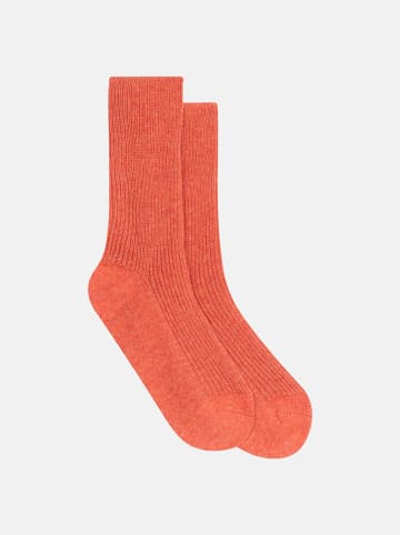 Perfect Cashmere Kasjmieren sokken "Dayaya" oranje