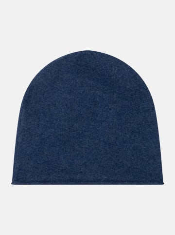 Perfect Cashmere Kaschmir-Mütze "Lauren" in Dunkelblau