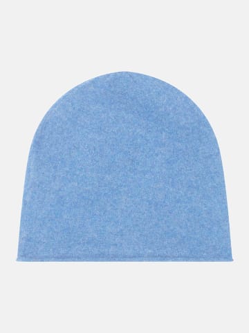 Perfect Cashmere Kaszmirowa czapka "Lauren" w kolorze błękitnym
