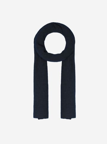 Perfect Cashmere Kaszmirowy szal "Lea" w kolorze granatowym - 180 x 30 cm