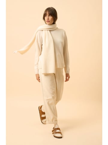 Perfect Cashmere Kaschmir-Schal "Lea" in Creme - (L)180 x (B)30 cm