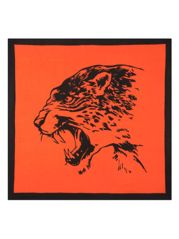 Perfect Cashmere Kasjmieren doek "Palama" oranje - (L)90 x (B)90 cm