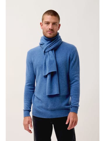 Perfect Cashmere Kaschmir-Schal "Spencer" in Blau - (L)200 x (B)30 cm