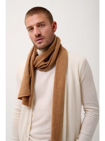 Perfect Cashmere Kaschmir-Schal "Spencer" in Hellbraun - (L)200 x (B)30 cm