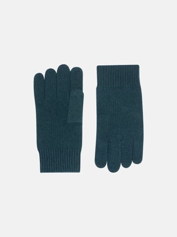 Perfect Cashmere Kaszmirowe rękawiczki "Yann" w kolorze ciemnozielonym