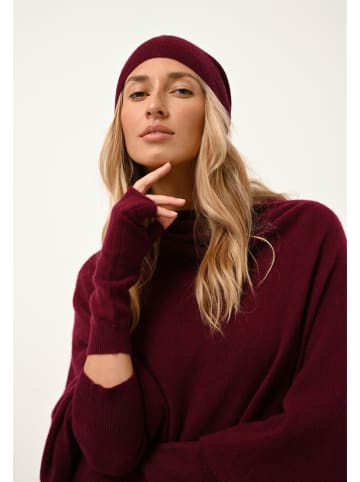 Perfect Cashmere Kaschmir-Armstulpen "Zoe" in Bordeaux