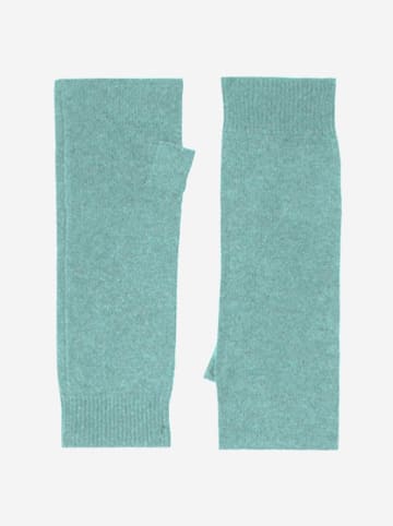 Perfect Cashmere Kaszmirowe mankiety "Zoe" w kolorze turkusowym