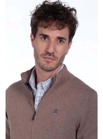 The Time of Bocha Cardigan in Hellbraun