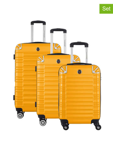 Canadian Peak 3tlg. Hardcase-Trolleyset "Sourcingeak" in Orange