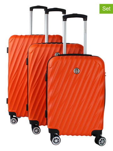 Canadian Peak 3tlg. Hardcase-Trolleyset "Swapeak" in Orange