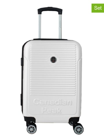 Canadian Peak Hardcase-Trolley "Santiagoeak" in Weiß - (B)34 x (H)53 x (T)21 cm