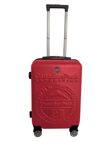 Canadian Peak Hardcase-Trolley "Stanislaeak" in Rot - (B)34 x (H)53 x (T)21 cm