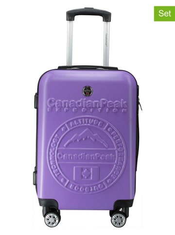Canadian Peak Hardcase-Trolley "Stanislaeak" in Lila - (B)34 x (H)53 x (T)21 cm