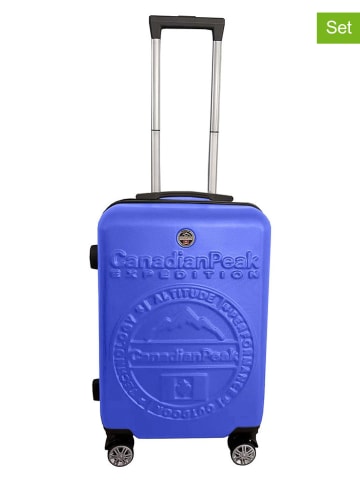 Canadian Peak Hardcase-Trolley "Stanislaeak" in Blau - (B)34 x (H)53 x (T)21 cm