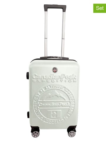 Canadian Peak Hardcase-Trolley "Stanislaeak" in Weiß - (B)34 x (H)53 x (T)21 cm
