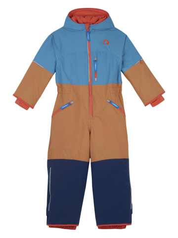 finkid Schneeanzug "Akrobaatti"in Blau/ Hellbraun/ Dunkelblau