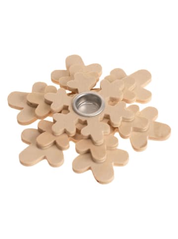 SUNNYSUE Kaarshouder "Sneeuwvlok" naturel