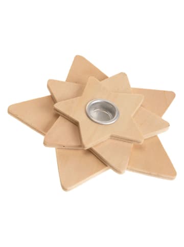 SUNNYSUE Kaarshouder "Ster" naturel