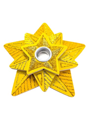 SUNNYSUE Świecznik w kolorze beżowym