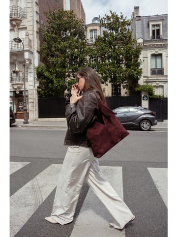 Christian Laurier Skórzana torebka "Elan" w kolorze bordowym - 38 x 40 x 10 cm