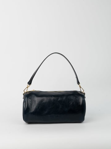 Christian Laurier Skórzana torebka "Mei" w kolorze granatowym - 28 x 15 x 16 cm