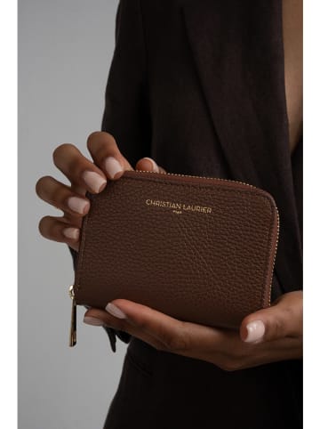 Christian Laurier Leren portemonnee "Jaida" bruin - (B)13 x (H)9 cm