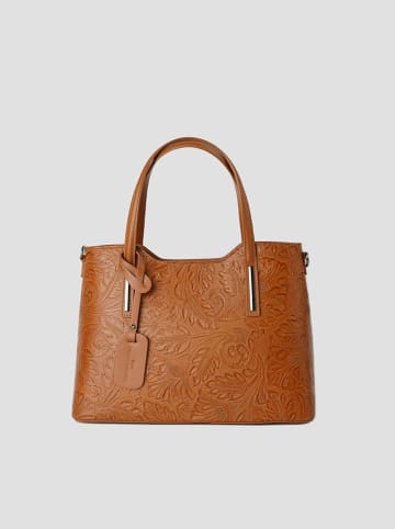 Christian Laurier Leder-Henkeltasche "Noor" in Hellbraun - (B)40 x (H)27 x (T)16 cm