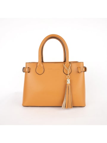 Christian Laurier Leder-Henkeltasche "Mini Anita" in Hellbraun - (B)28 x (H)19 x (T)13 cm