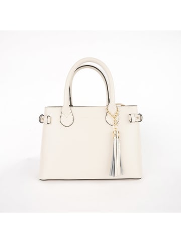 Christian Laurier Leder-Henkeltasche "Mini Anita" in Creme - (B)28 x (H)19 x (T)13 cm