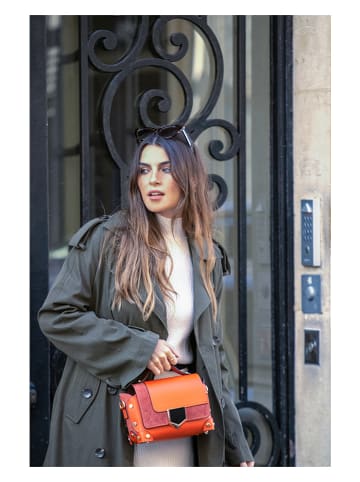 Christian Laurier Leder-Henkeltasche "Nanu" in Orange - (B)24 x (H)16 x (T)10 cm