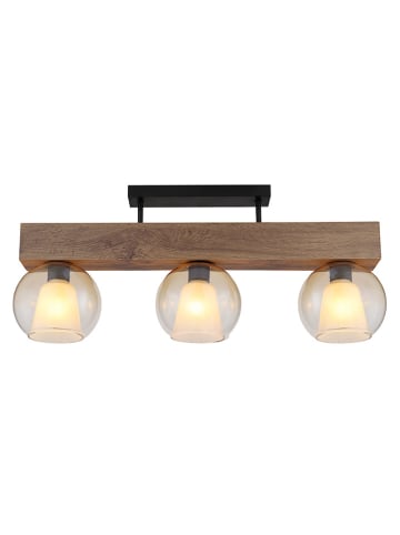 Globo lighting Deckenleuchte ''Barry'' in Braun/ Schwarz - (B)74 x (H)18 x (T)32,5 cm