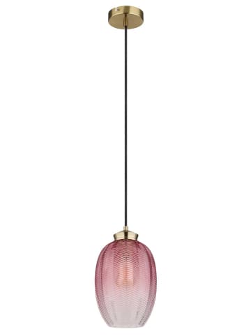 Globo lighting Hängeleuchte ''Jessica'' in Gold/ Pink - (H)120 x Ø 15 cm