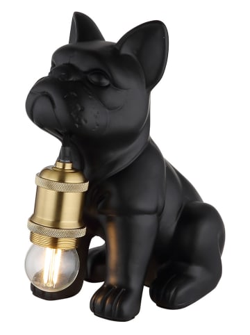 Globo lighting Lampa stołowa "Dogo" w kolorze czarnym - 19,5 x 24 x 12,5 cm