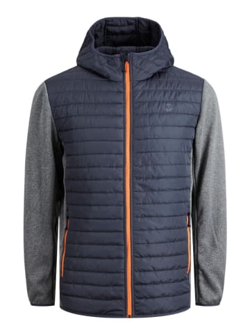 Jack & Jones Steppjacke "Emulti" in Grau/ Dunkelblau