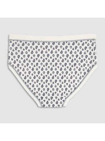 COTONELLA 3-delige set: slips "Stampato" crème/donkerblauw