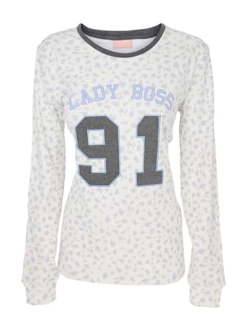 COTONELLA Pyjama crème/grijs