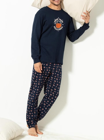 COTONELLA Pyjama in Dunkelblau
