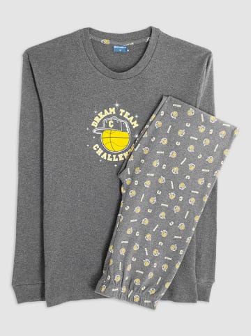 COTONELLA Pyjama in Grau