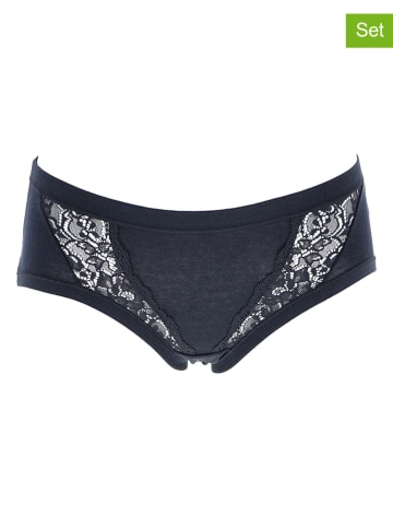 COTONELLA 4er-Set: Pantys in Schwarz