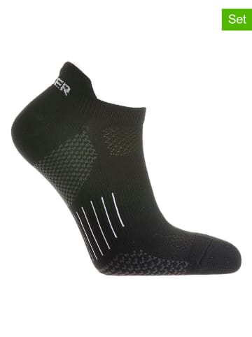 Seger 3er-Set: Funktionssocken "Running Sneakers Short Coolmax" in Schwarz